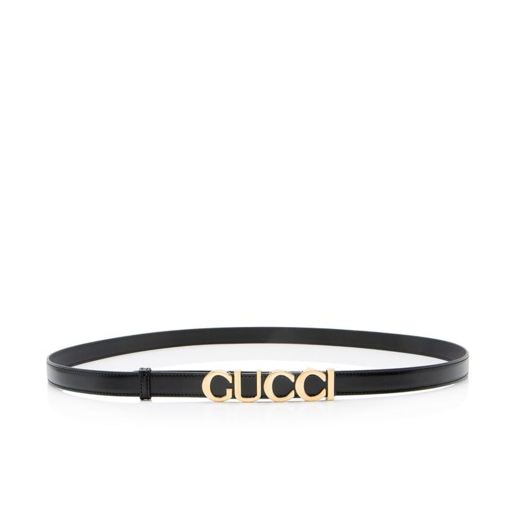 Gucci Leather Logo Thin Belt - Size 42 / 105 - Picture 2 of 4